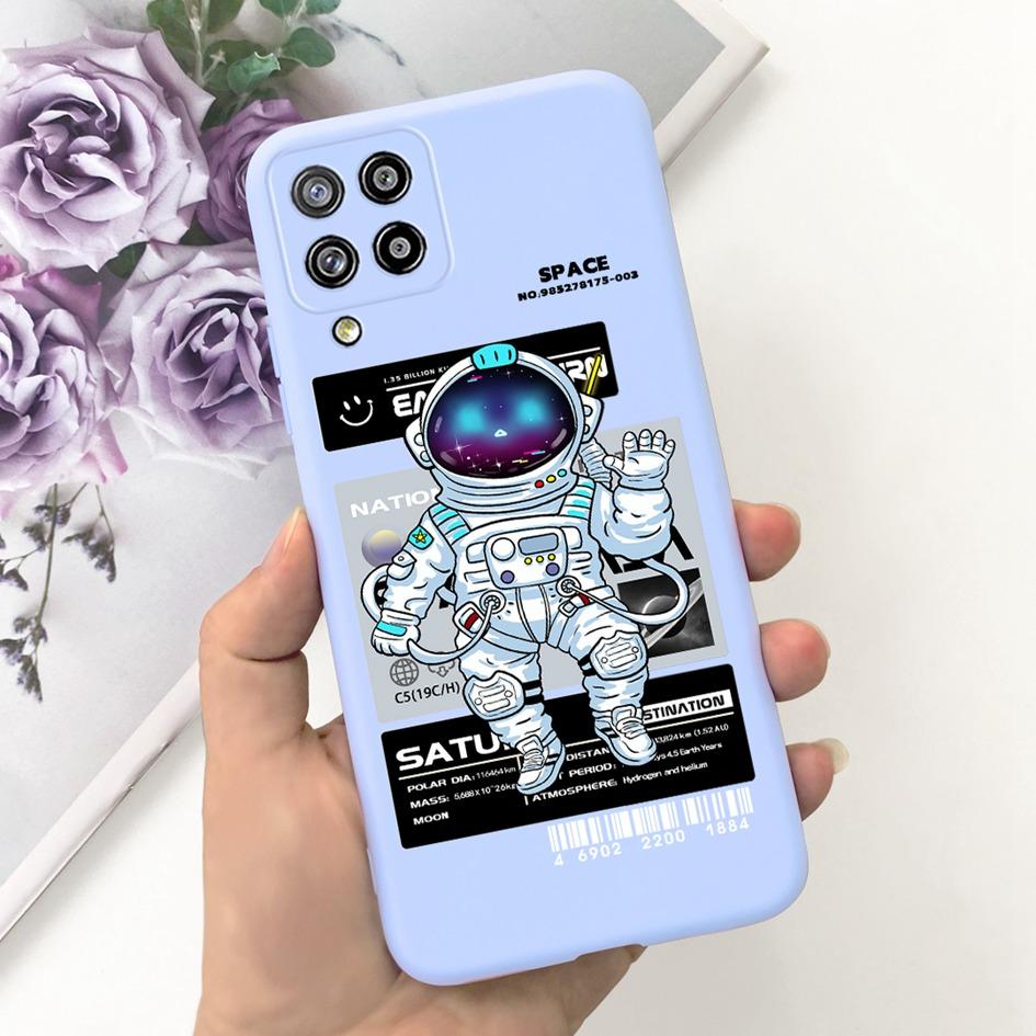 Для Samsung Galaxy A22 5G Чехол SM-A226B Задняя крышка Милый Астронавт Силиконовый Мягкий Чехол Для Samsung A22 4G A22s SM-A225F A 22 Para