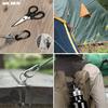 Aluminum Alloy Multifunctional Carabiner Wlikn of 20 Load Capacity Ultra Lightweight Small Sling Keychain Accessory Key Attachment Camping Hiking