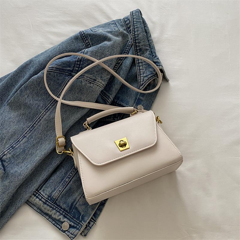 Модная и универсальная повседневная сумка высокого качества, женская осенняя мягкая простая маленькая квадратная сумка