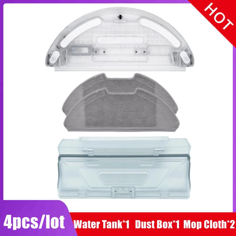 Для XiaoMi Mi Robot Vacuum-Mop 2 Lite 2 Pro MJST1S MJST1SHW BHR5044EU Резервуар для воды Пылесборник Ткань для швабры Запасные части Аксессуары