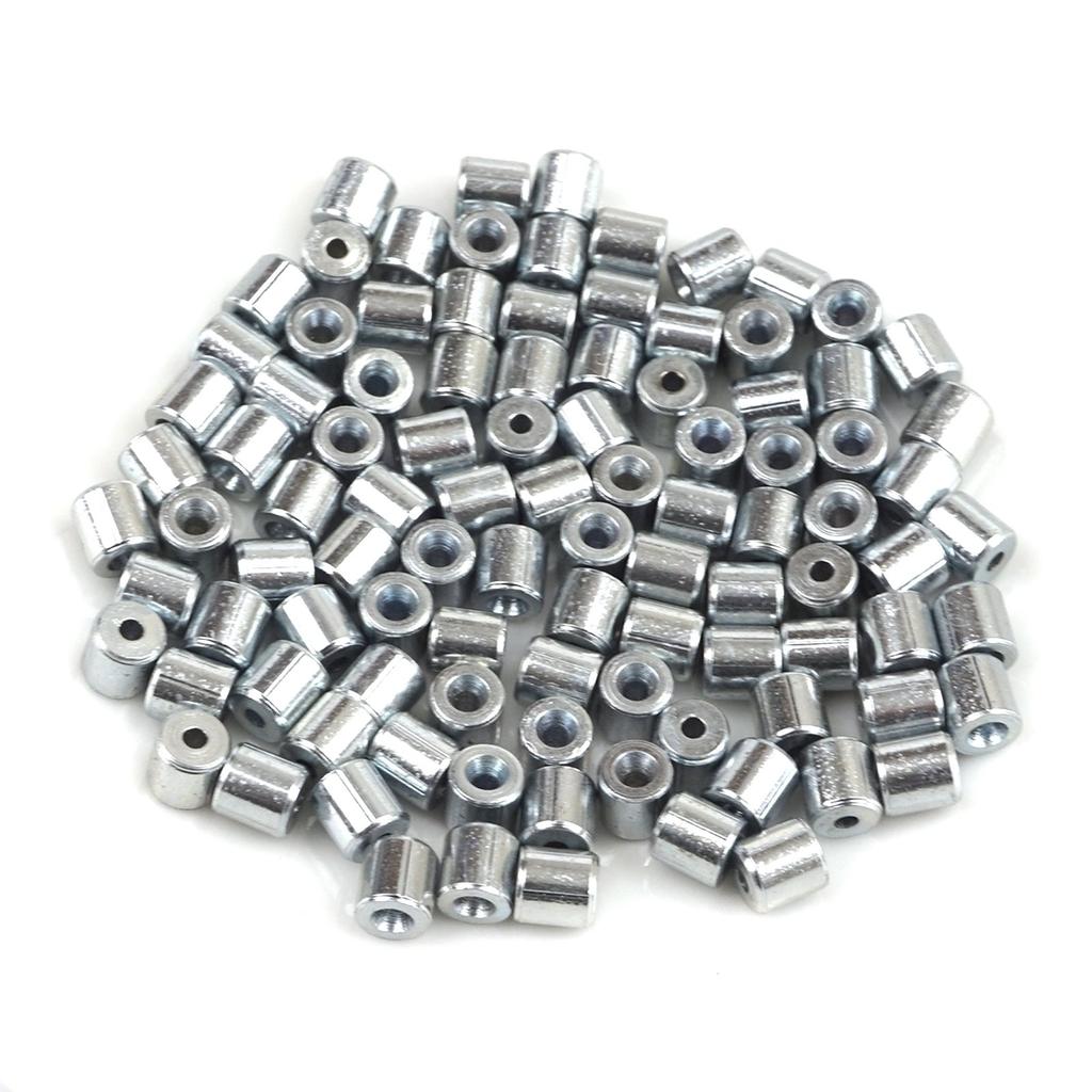 ECR026 100 шт. Ремонт механизма стеклоподъемника автомобиля, стальной трос, концевой фитинг, мягкий штифт, стопорная втулка, заклепка 5x5/1,7 мм