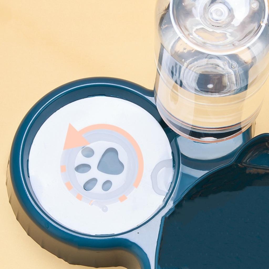 Тройные миски для кошек, наклон 15°, миски для подачи воды 3-в-1, двойные миски для кошек с автоматической миской для бутылочки с водой, посуда для кормления кошек