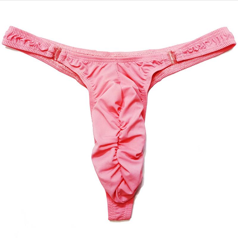 Мужские стринги Т-образной спинкой с деталью-пряжкой из дышащей ткани