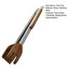 Cooking Kitchen Tongs Food BBQ Tool Salad Bacon Steak Bread Cake Wooden Thickened Cute Shape Home Home Kitchen Utensil