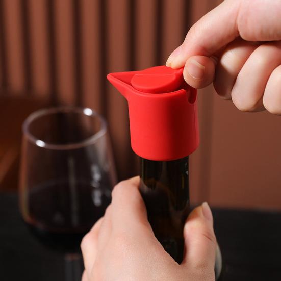 Силиконовая пробка для винной бутылки, многоразовая уплотнительная крышка для красного, белого вина, шампанского, пива, 7-спиральная винная пробка с V-образным носиком для наливания, герметичный консерватор