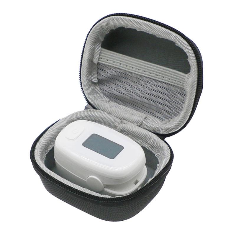 Hard Storage Case with Soft Lining Protective Case Compact Carry Case for Fingertip Pulse Oximeter Blood Oxygen Monitors