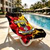 Go Ahead Eagles Print Beach Towel Design, Soft, Lightweight. for Home Bathroom, Spa, Pool, Yoga, Surfing, Camping, Gift for Family, Friend