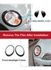 For MINI Cooper/S/ONE R55 R56 R57 R58 R59  (2nd Gen) Black Headlight Surround car accessories sticker