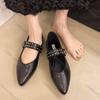 Мода Comemore Остроносые Модные Женские Туфли Весна Осень Элегантная Вечерняя Обувь Однотонные С Пряжкой Женские Балетки Одинарные Туфли