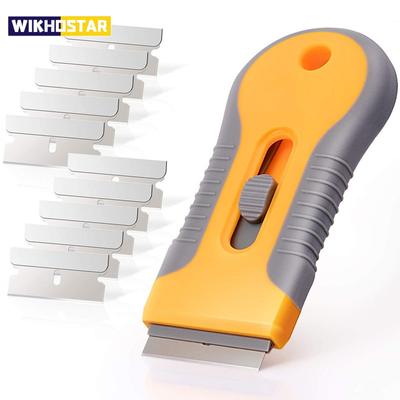 Лезвие для удаления клея, скребок для стекла духовки, скребок для бритвы, пластиковая ручка, скребок для бритвы, шпатель, инструмент для автомобильной пленки, лезвие для чистки окон, скребок