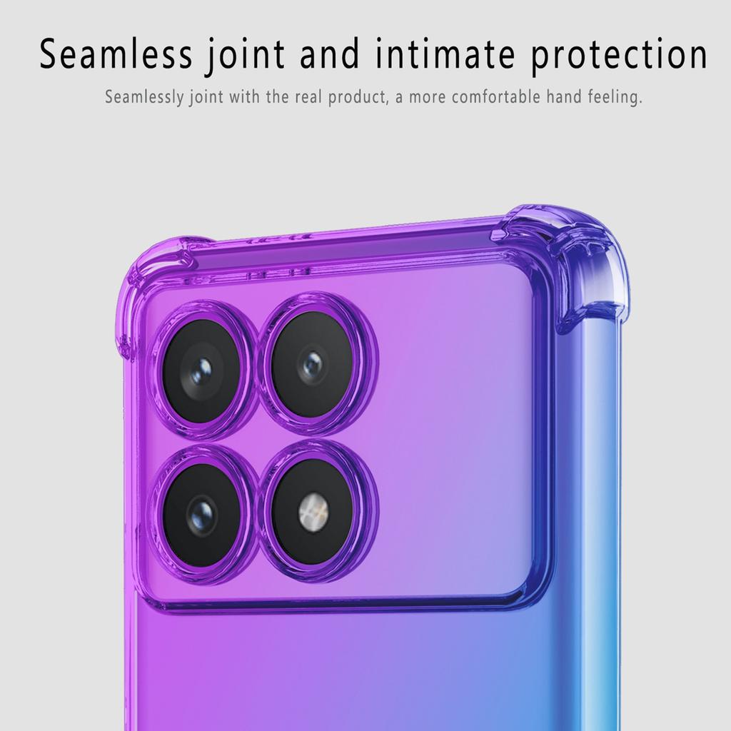 Прозрачный милый градиентный чехол для телефона, тонкий, устойчивый к царапинам, гибкий чехол из ТПУ, противоударный защитный чехол для Xiaomi Redmi K30 Pro K40S K50 K70 Note 8 9S 7