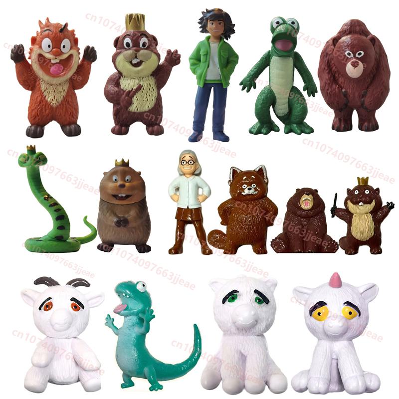 2026 New Hoppers Tom Lizard Figure Toy Anime Peripherals Mabel Action Figures King George Figurine Model Set Birthday Gift