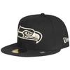 Casquette Ajustée - New Era - 59fifty - Seattle Seahawks - Noir - 100% Polyester