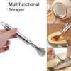 Stainless Steel Coconut Shredder Melon and Fruit Seed Remover Coconut Meat Scraper Fish Scale Planer Fruit Spoon Planer