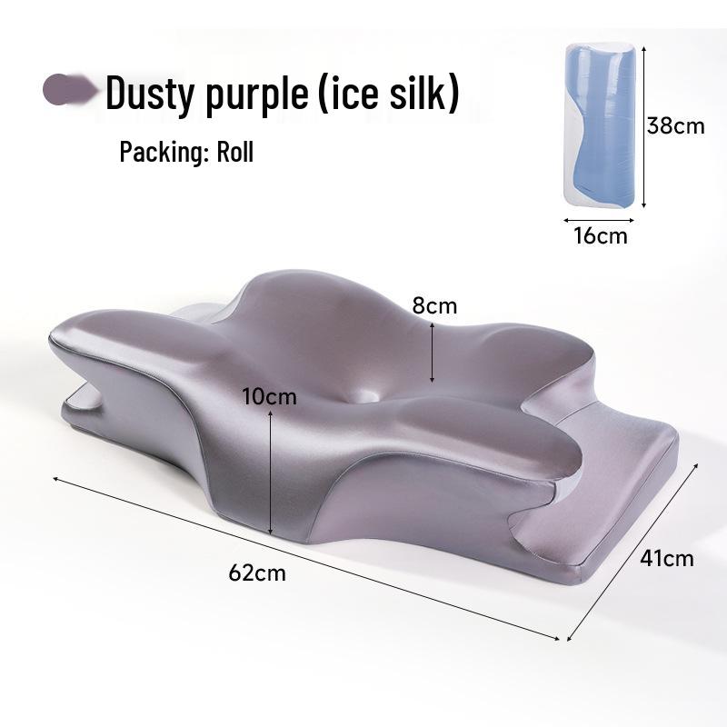 Подушка из пены с эффектом памяти «Бабочка»: Поддержка шейного отдела позвоночника и защита шеи от нулевого давления для улучшения сна