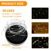 Solar Mason Jar Lights Replacement Top, 8 Pack 30 LED Waterproof Fairy Firefly Jar Lids String Lights (NO JARS) Patio Yard Decor