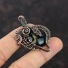American Dichroic Glass Pendant Copper Wire Wrapped Pendant Gemstone Handmade Jewelry Birthstone Pendant For Gift Copper Wire Wrap Jewelry