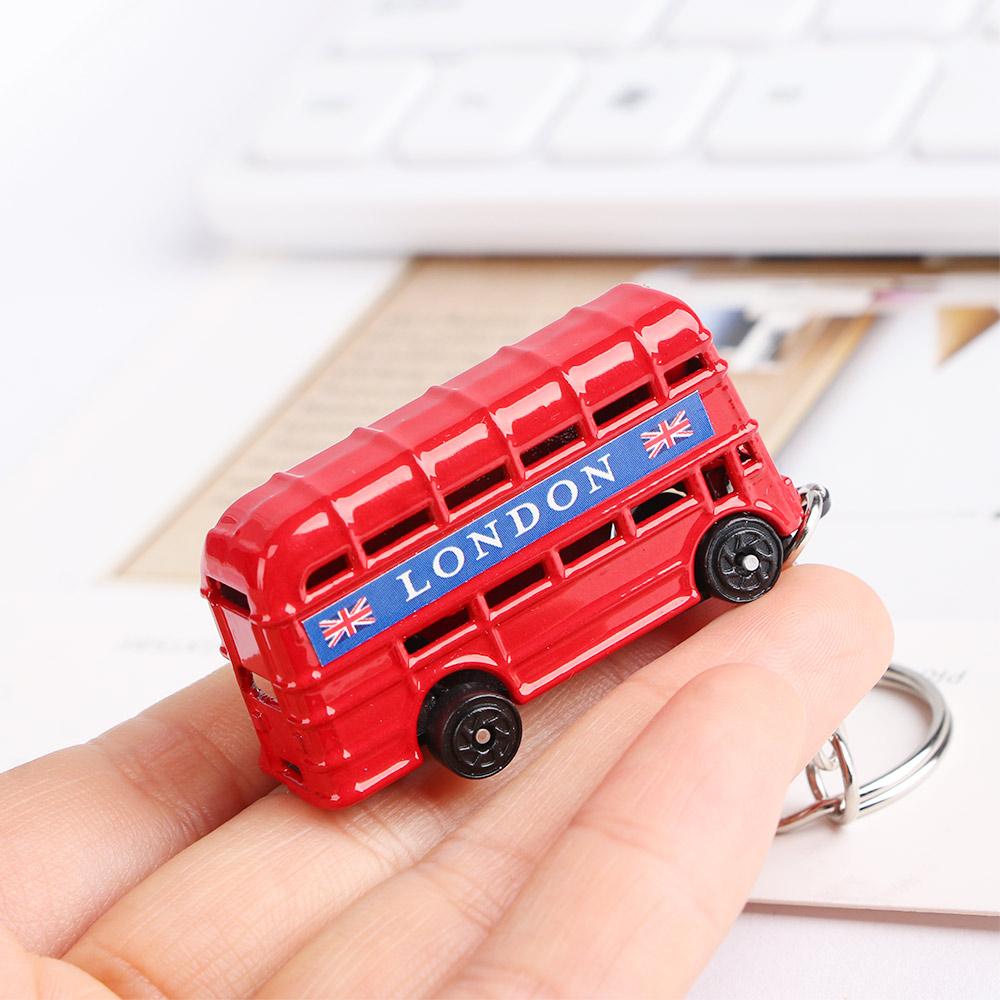Creative Trendy Decoration Chain Red&Blue Mail Box Key Chain Fashion Accessories Key Ring Jewelry