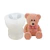 3D Toy Bowknot Bear Silicone Mold Fondant Cake Border Mold Chocolate Mould Cake Decor Tools Baking AVE