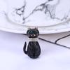 Blucome Drip Cat Brooch 2021 New Alloy Diamond Cartoon Corsage Clothing Accessories Fashion Pin