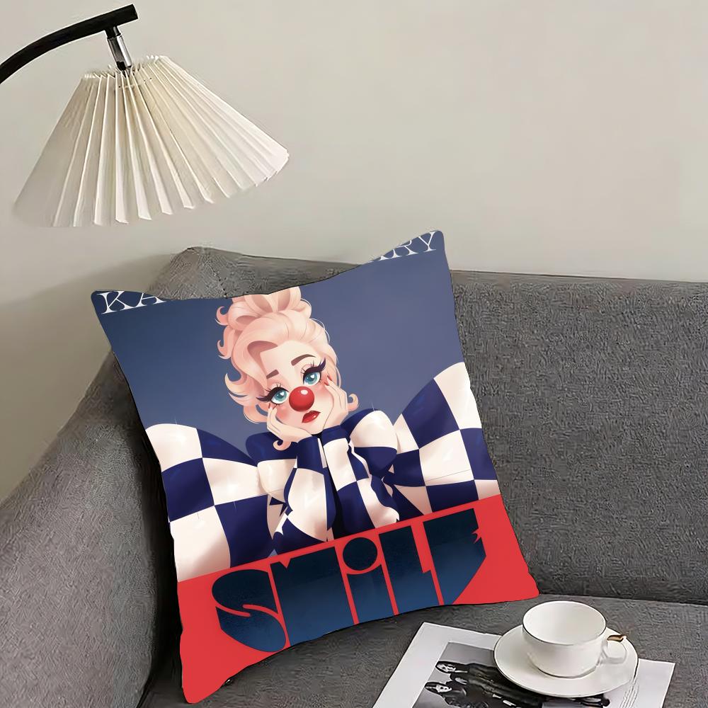 Singer K-Katy P-Perry 1432 Hot Album Cushion Cover Reversible Plush Pillow Cover – For car, sofa, bedroom, perfect as a gift.