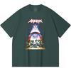 Хлопковая футболка плотностью 230 г/м² 100% Хлопок Heavy Metal Футболка с принтом рок-группы Популярная музыка Унисекс Тяжелая хлопковая футболка