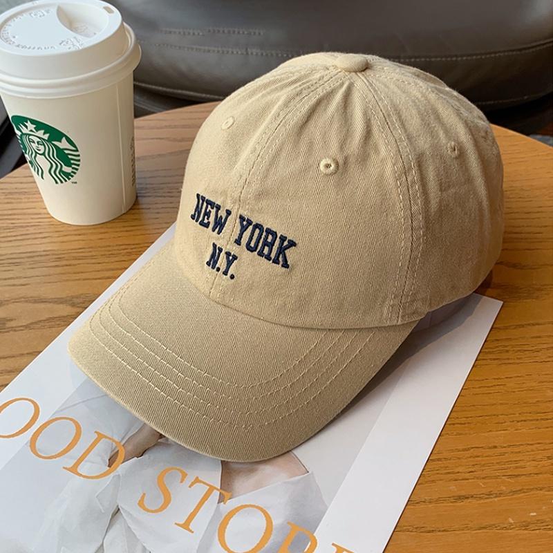 New Women Men Baseball Cap Embroidered Letter Cap NY Hat Unisex Pointed Bone Summer Sunscreen