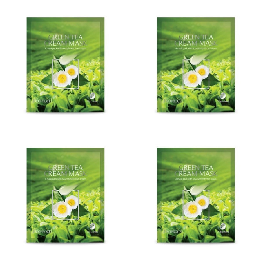 Deoproce Крем-маска с зеленым чаем 25 г*5 шт/10 шт/15 шт/20 шт