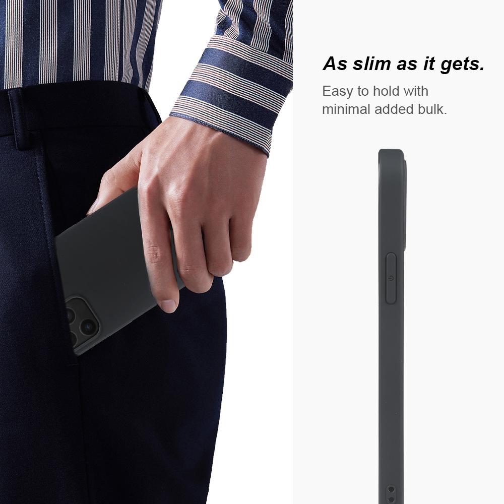 For iPhone 12/12 Pro Case GRS Certified RCS Eco-Friendly Material Single Side Matte Slim Anti Drop Phone Cover