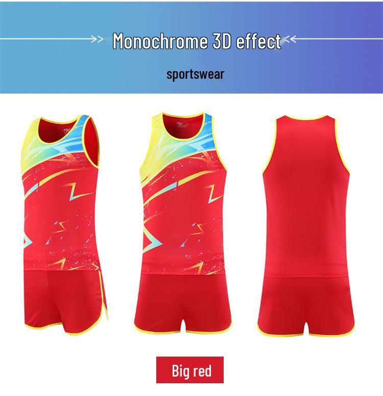 Тренировочный костюм для легкой атлетики для мужчин и женщин: Спортивная одежда для спринта и марафона с шортами для уроков физкультуры в начальной школе