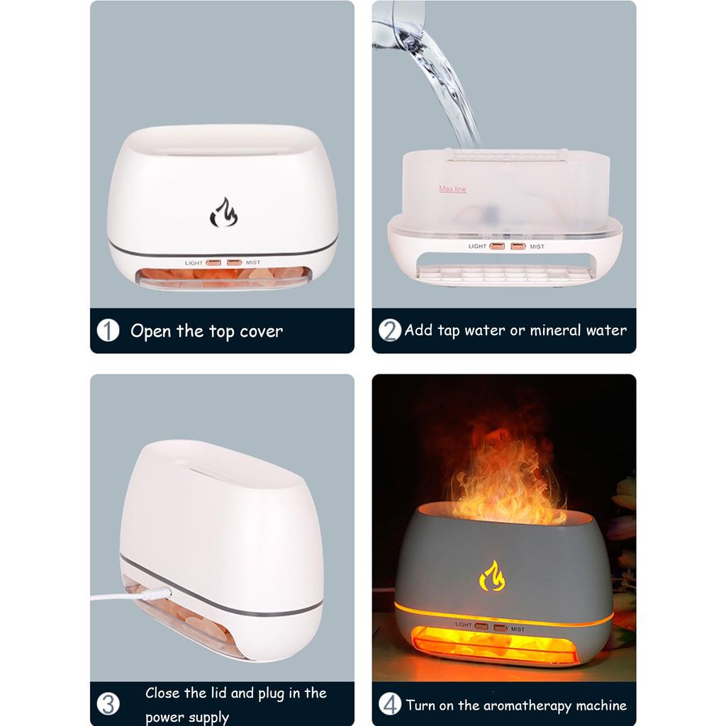 Aromatherapy Machine Simulation Flame Humidifier
