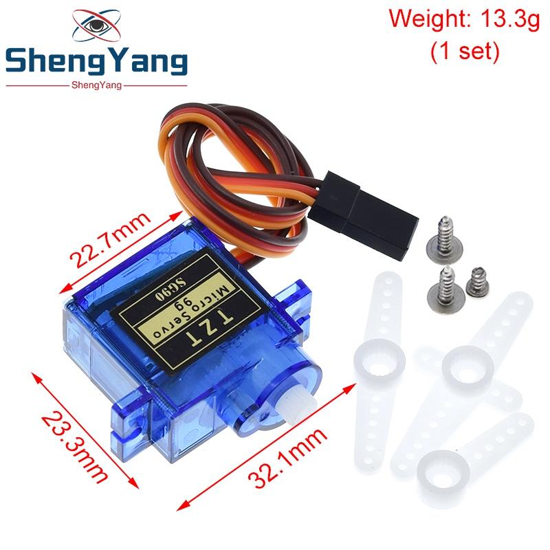 TZT 1/3PCS Smart Electronics Rc Mini Micro 9g 1.6KG Servo SG90 for RC 250 450 Helicopter Airplane Car Boat