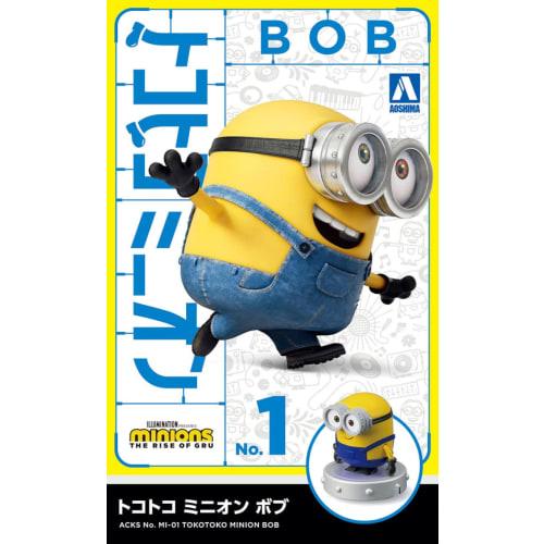 Aoshima Bunka Kyozai Tocotoko Minion Bob Non-Scale Pre-Colored Plastic Model MI-01