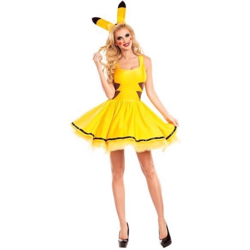 Halloween Pokémon Pikachu Pokemon Cosplay Costume Yellow Elf Show Costume