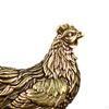 Латунная фигурка курицы, домашнее животное, настольный декор для ванной комнаты