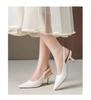 Summer New Versatile Temperament Pointed Simple Personality Fashion Light Mouth High Heel Stiletto Single Shoes
