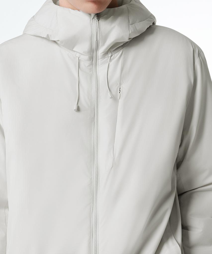 MUSINSA STANDARD [City Leisure] Hooded All-Round Padded Jacket [Stone White]