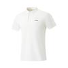 Li Ning Fitness Series Letter Logo Comfortable Versatile Breathable Sports Polo Shirt Men Tops Off-White APLU005-2