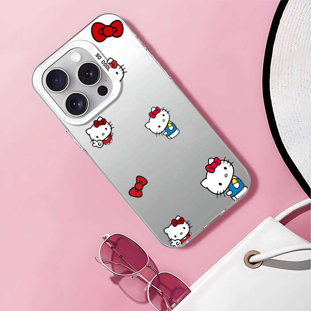 Чехол для телефона Hello Kitty с леопардовым принтом для iPhone 17 16 15 11 12 13 14 Pro Max 16 Plus 12 Mini 7 8 XR XS 15Pro MAX