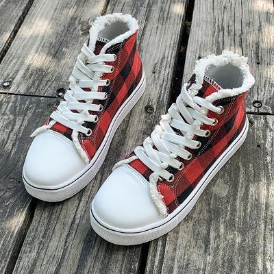 Модные осенние новые высокие туфли для женщин, модные туфли с круглой толстой подошвой, подходящие по цвету шнуровки с мягкой подошвой, нескользящие парусиновые туфли