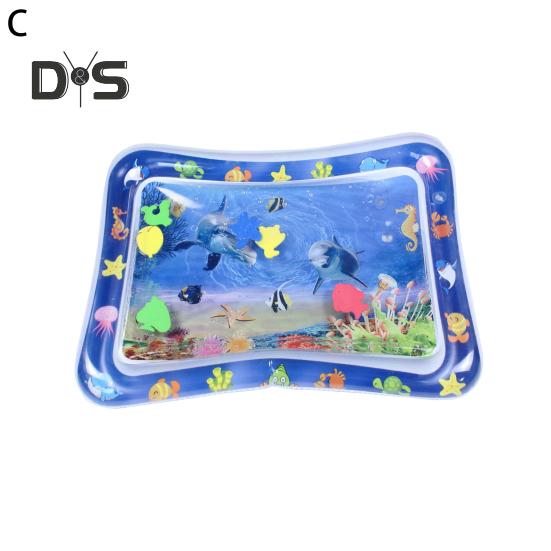 Коврик с датчиком воды для кошек, утолщенный сенсорный игровой коврик с рыбным узором, надувной охлаждающий комфортный летний коврик для воды для домашних животных