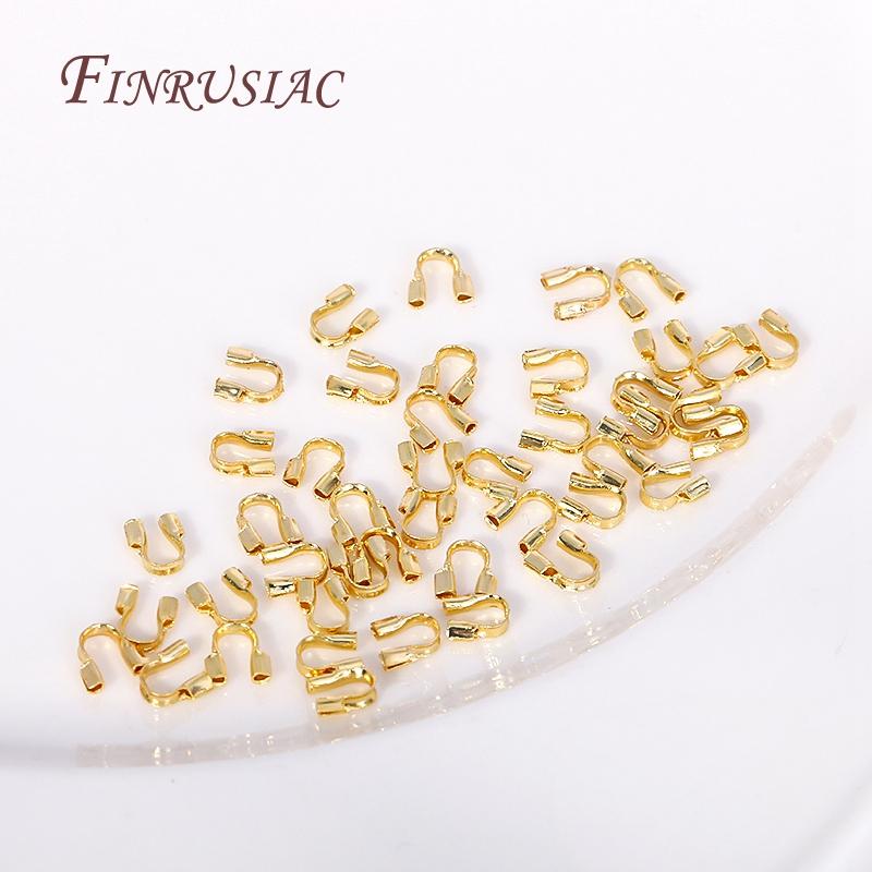 14K/18K позолоченный протектор для ювелирных изделий, U-образные аксессуары, протекторы для проводов, соединители, фурнитура для DIY
