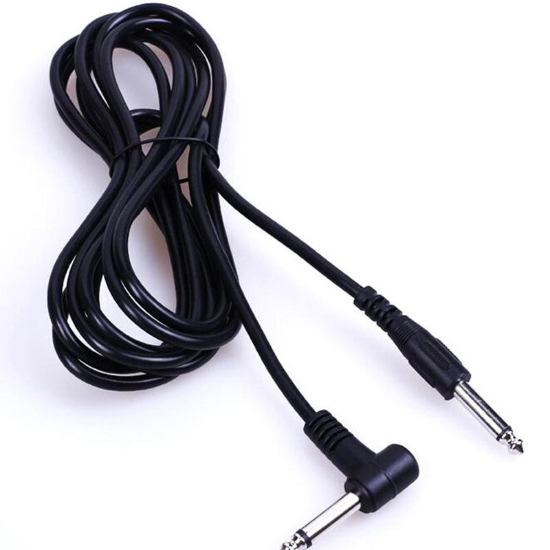 Noise-Cancelling Electric Guitar Cable - 3m/6m Elbow for Bass, Folk, Wood, and Electric Instruments