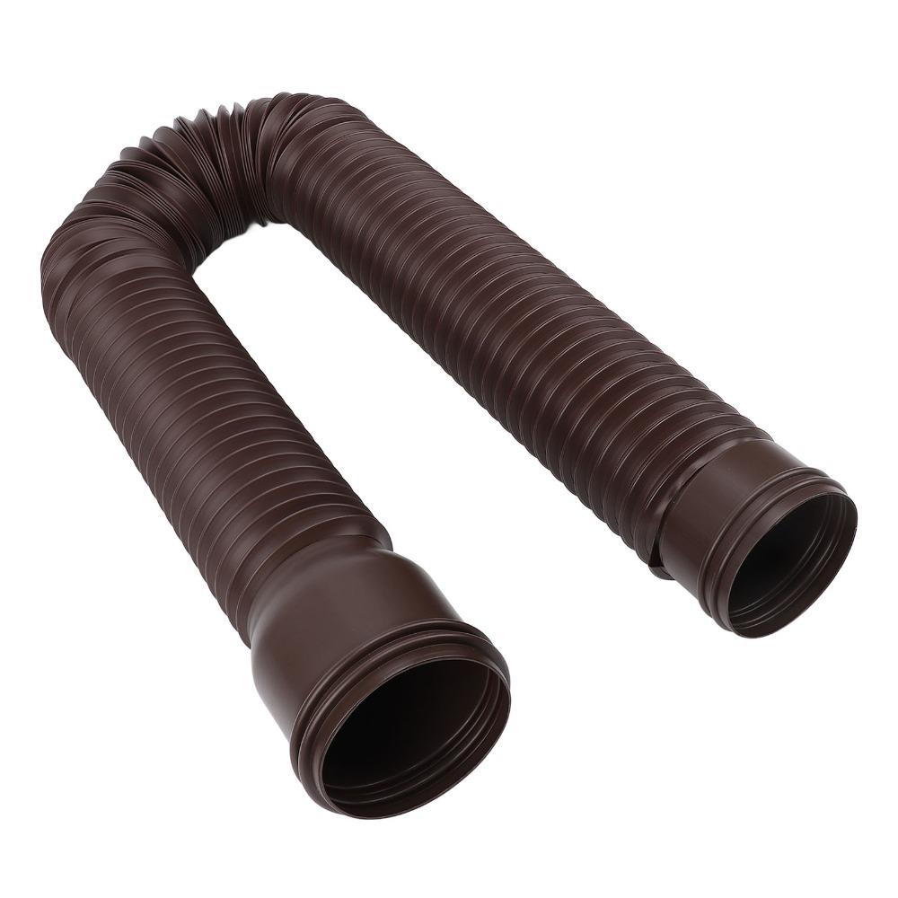 Round Rain Gutter Downspout Extension PE Downspout Diverter Extendable Drain Away Extender Garden