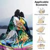 1pc. Cartoon Fairy Tale Blanket, Magical Forest Friends Throw for Home Decor, Gift Idea, All Seasons Use, Soft and Cozy Bedding Cover, Room Decoration