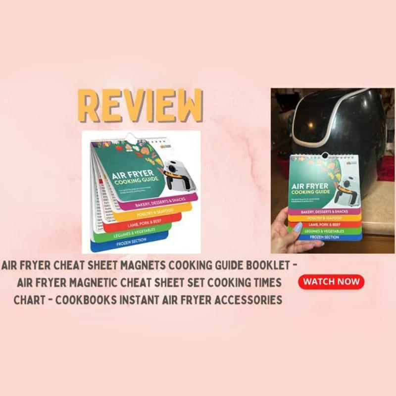 Air Fryer Cheat Instant Pot Sheet Magnets Cooking Guide Booklet Cheat Sheet Magnets Booklet Air Fryer Magnetic Cheat Sheet