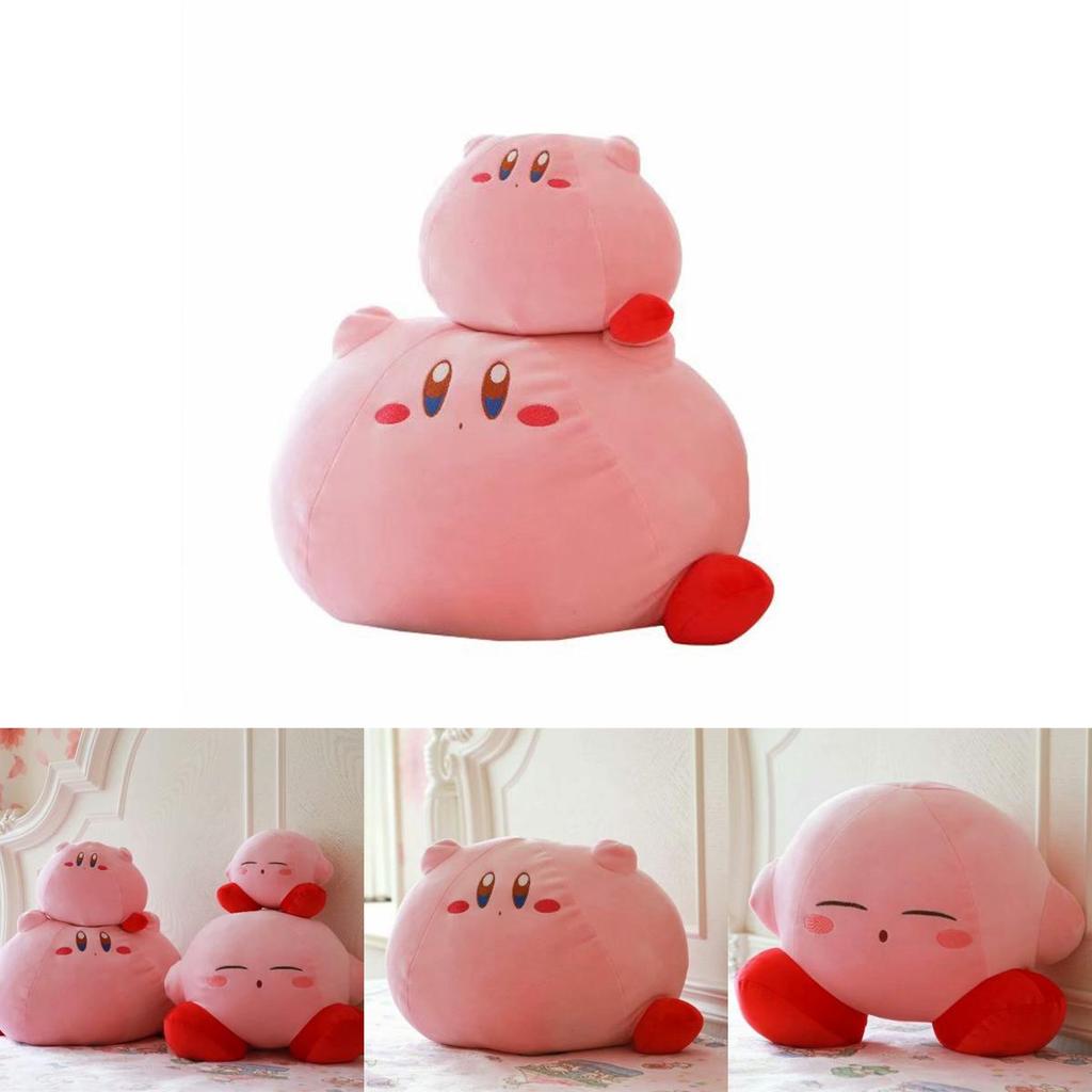 Очаровательная большая плюшевая кукла Kirby Adventure, идеально подходящая для детского подарка и домашнего декора
