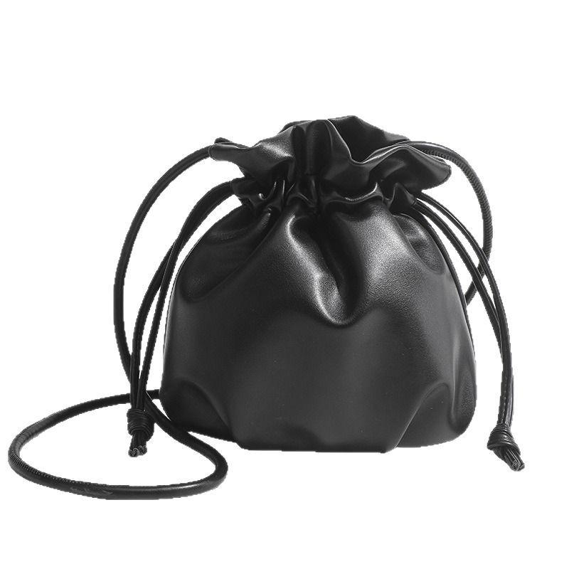 Женская универсальная сумка-ведро на кулиске – Шикарная сумка через плечо и на плечо для通勤 высокого класса