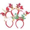 Рождественский ободок с рогами и колокольчиками для взрослых и детей – Праздничный аксессуар для вечеринки