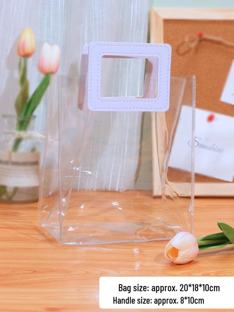 Сумка-шоппер своими руками ко Дню учителя: Прозрачный ПВХ для детского граффити.